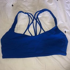 Royal blue lululemon bra